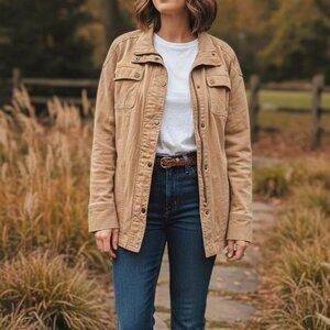 Vintage LAUREN Ralph Lauren Tan Utility Field Jacket – Safari Chic, Coastal gran